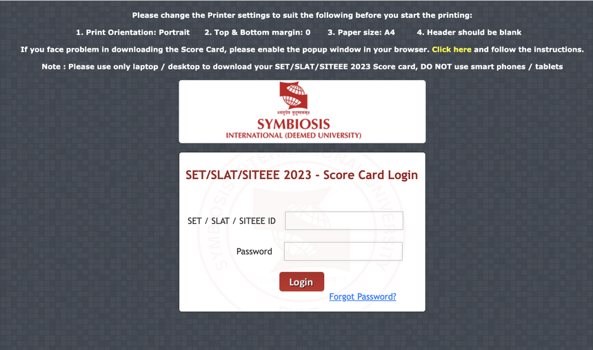 Symbiosis, symbiosis pune, set cut off 2023, set 2023 result, set exam, set test org